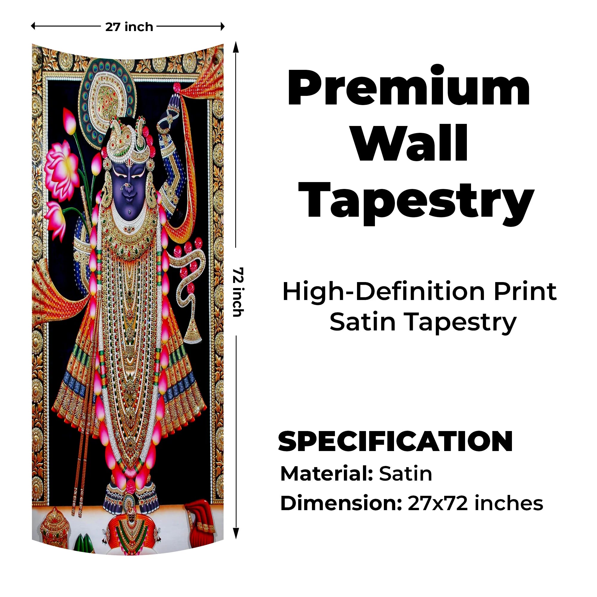 Shrinathji Devotional Tapestry