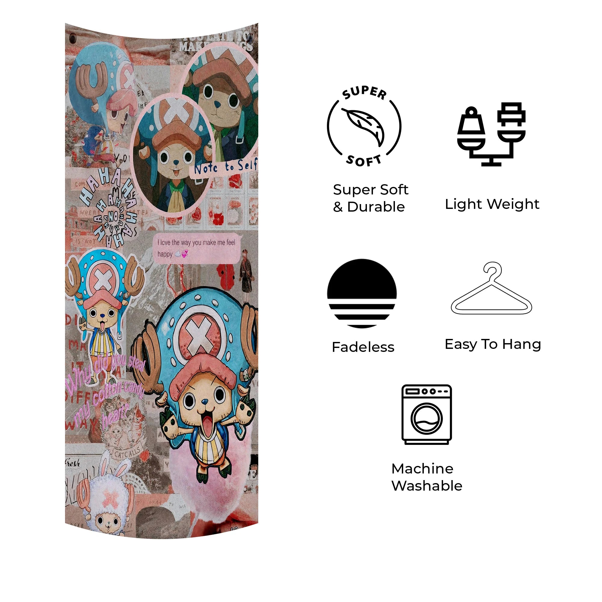 Cute Chopper One Piece Aesthetic Tapestry