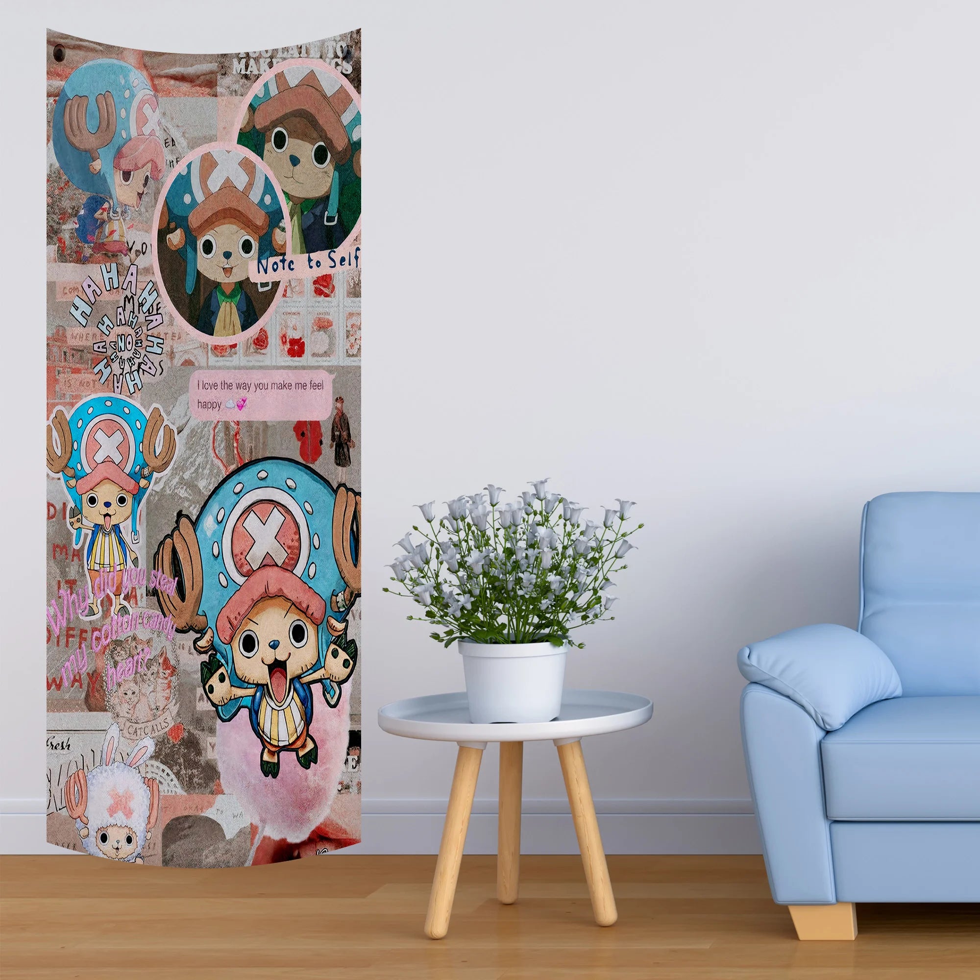 Cute Chopper One Piece Aesthetic Tapestry