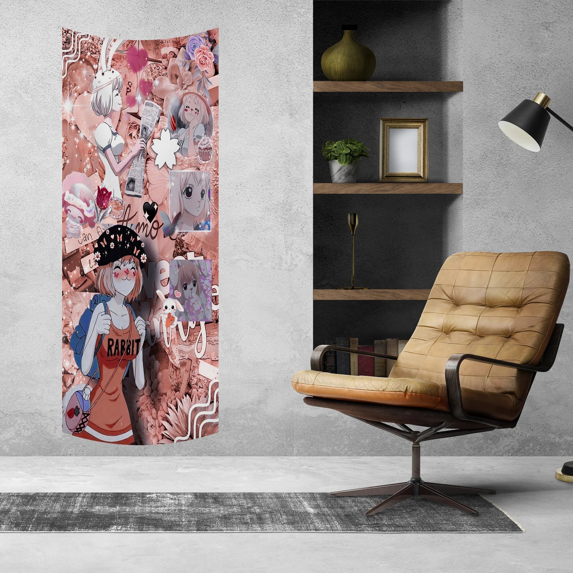 Carrot Bunny One Piece Aesthetic Tapestry