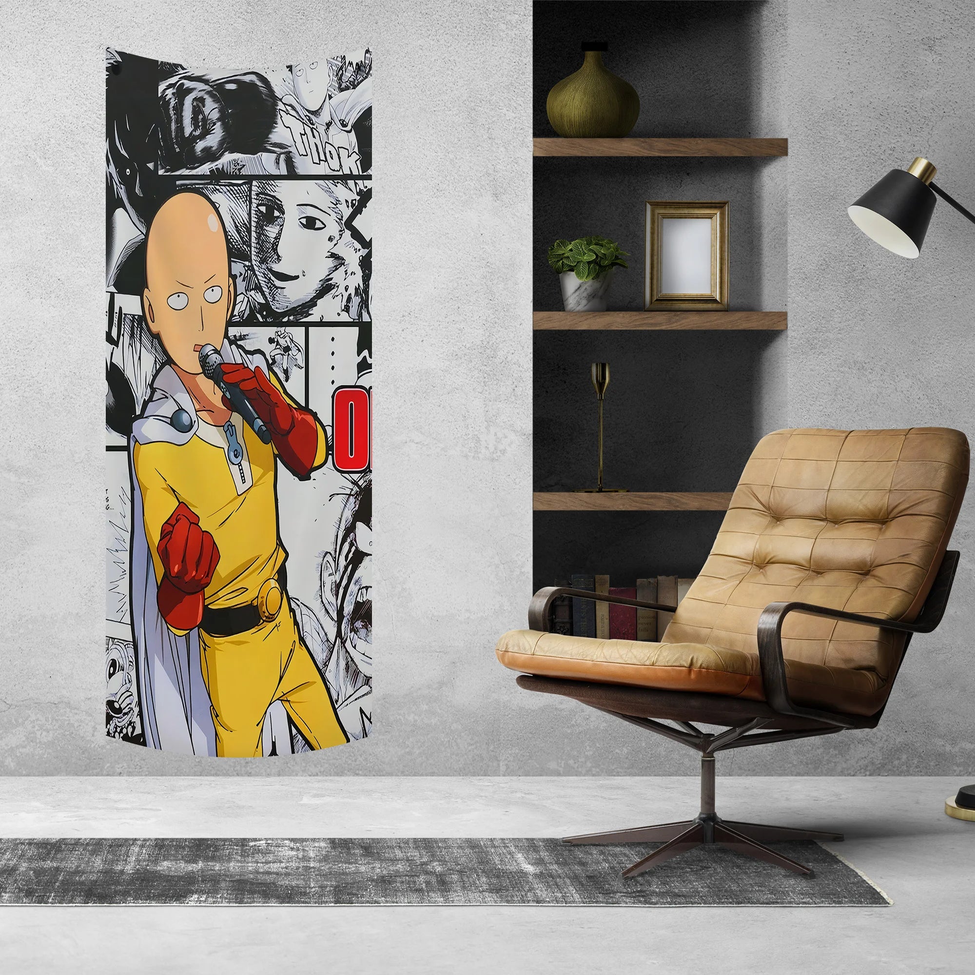 Saitama Singing Meme Tapestry