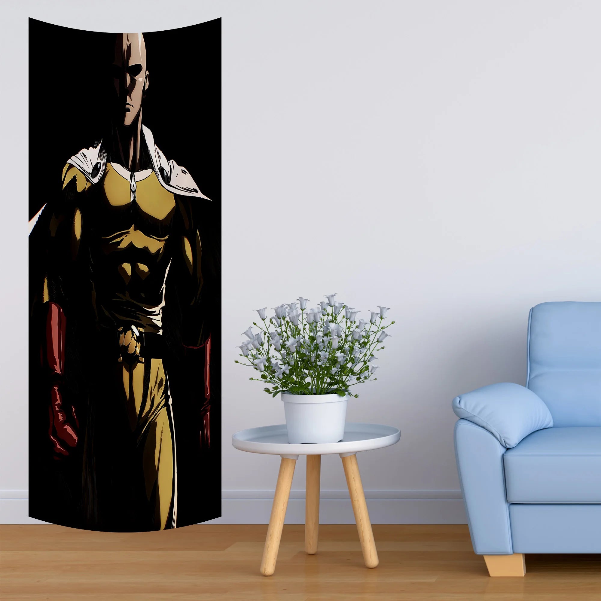 Saitama Intense Power Stance Tapestry