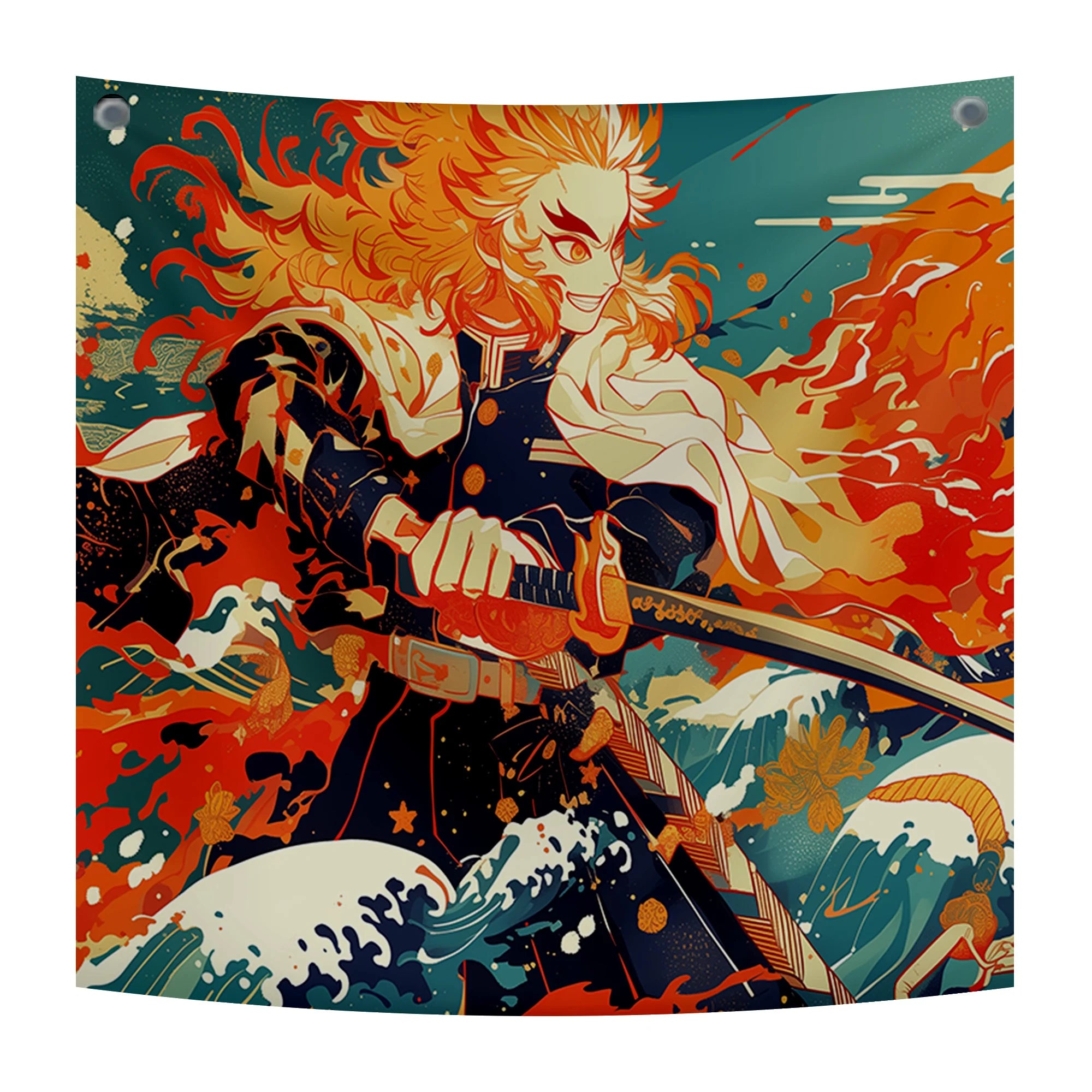 Rengoku Flame Hashira Tapestry