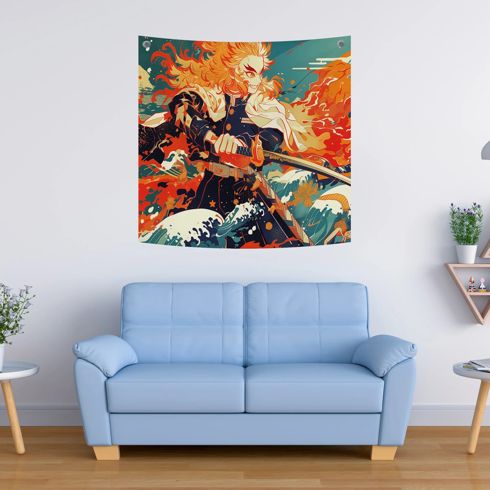 Rengoku Flame Hashira Tapestry