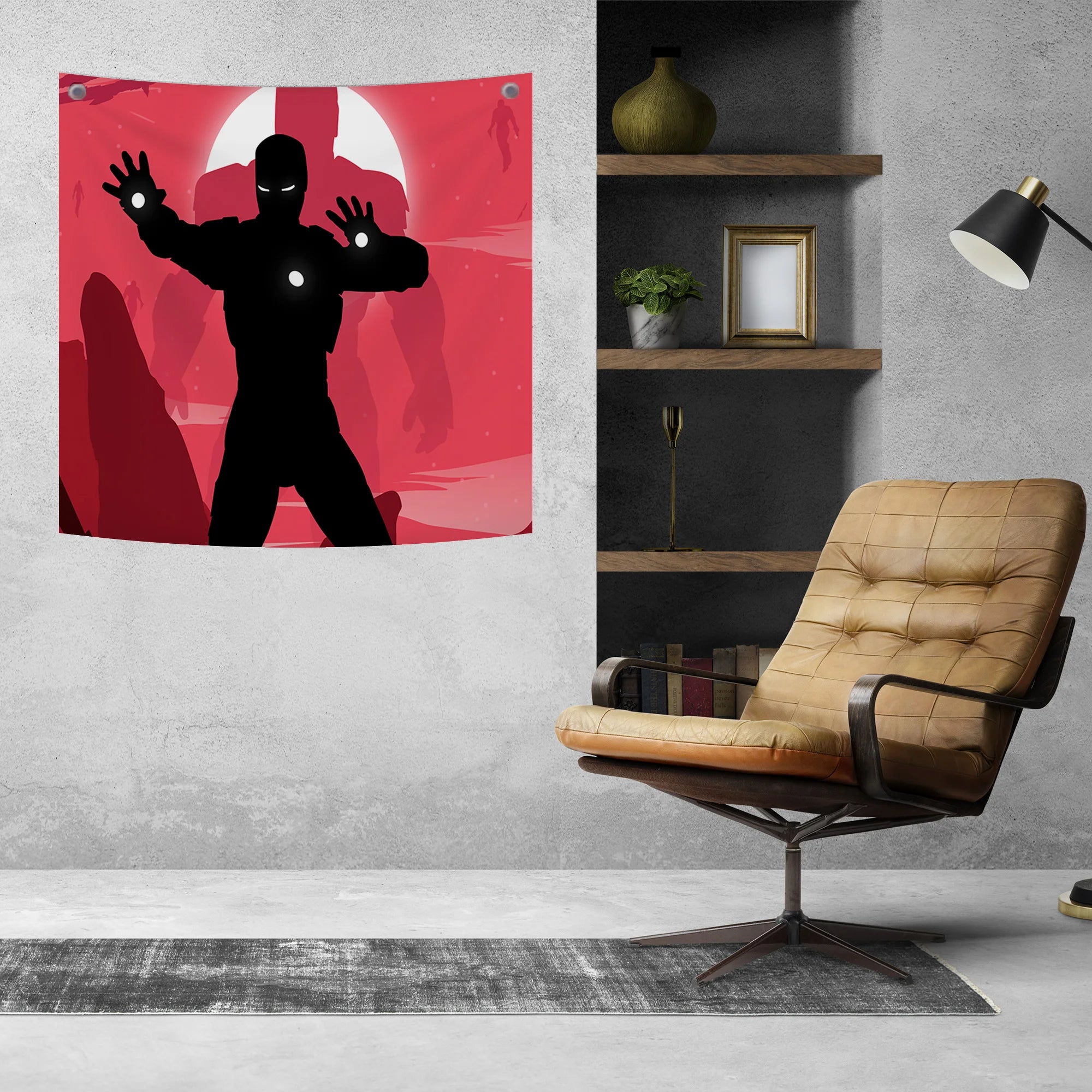 Iron Man Minimalist Tapestry