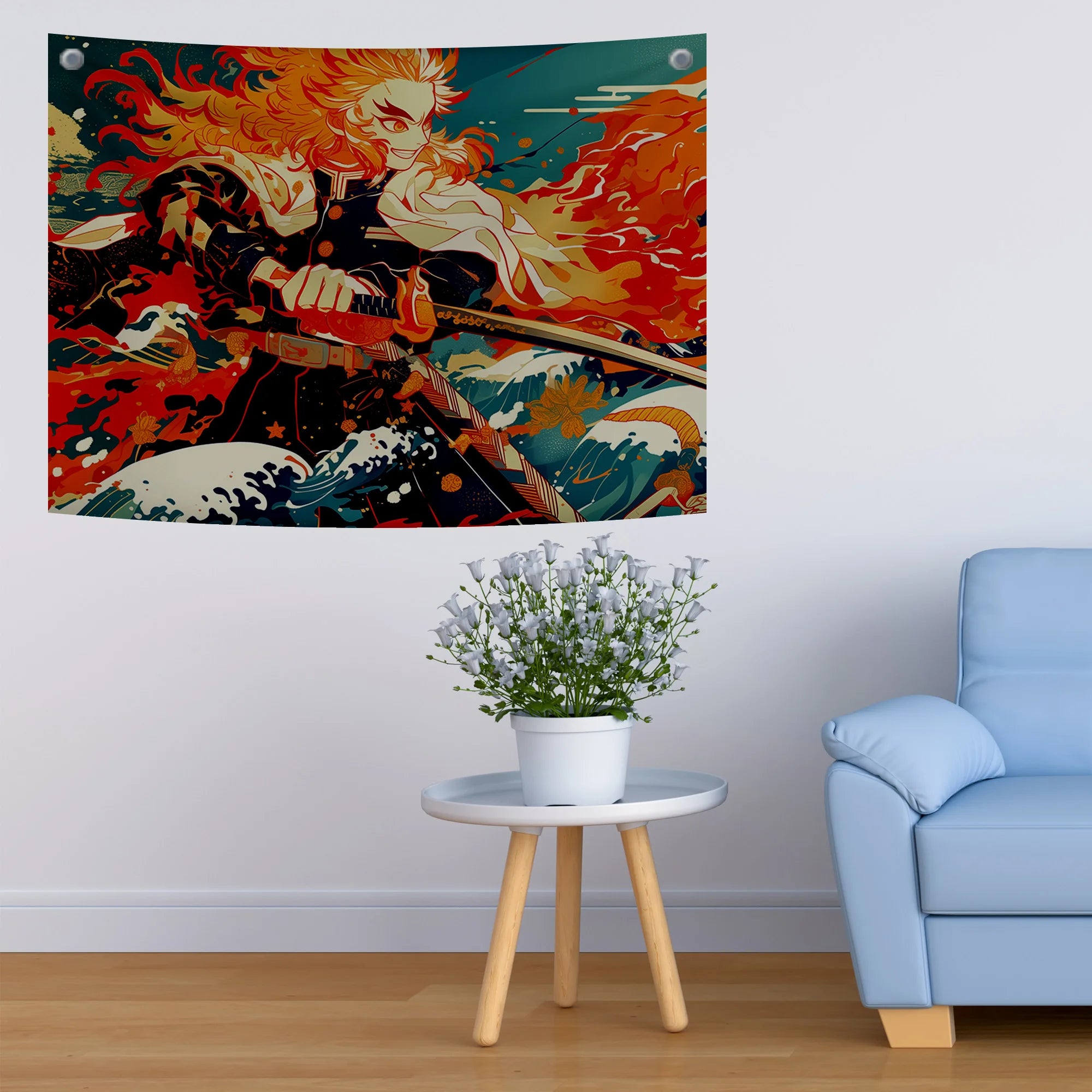 Rengoku Flame Hashira Tapestry