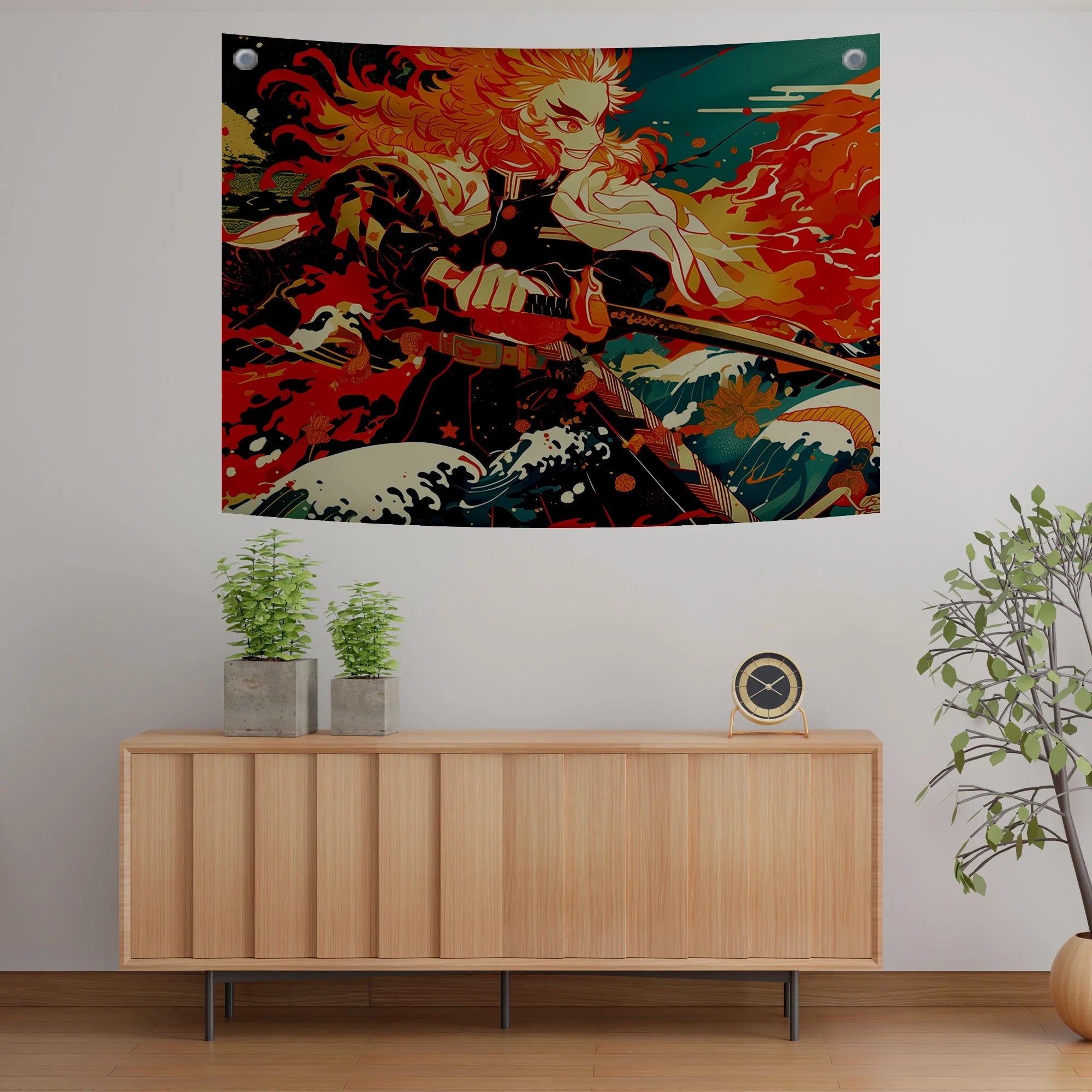 Rengoku Flame Hashira Tapestry