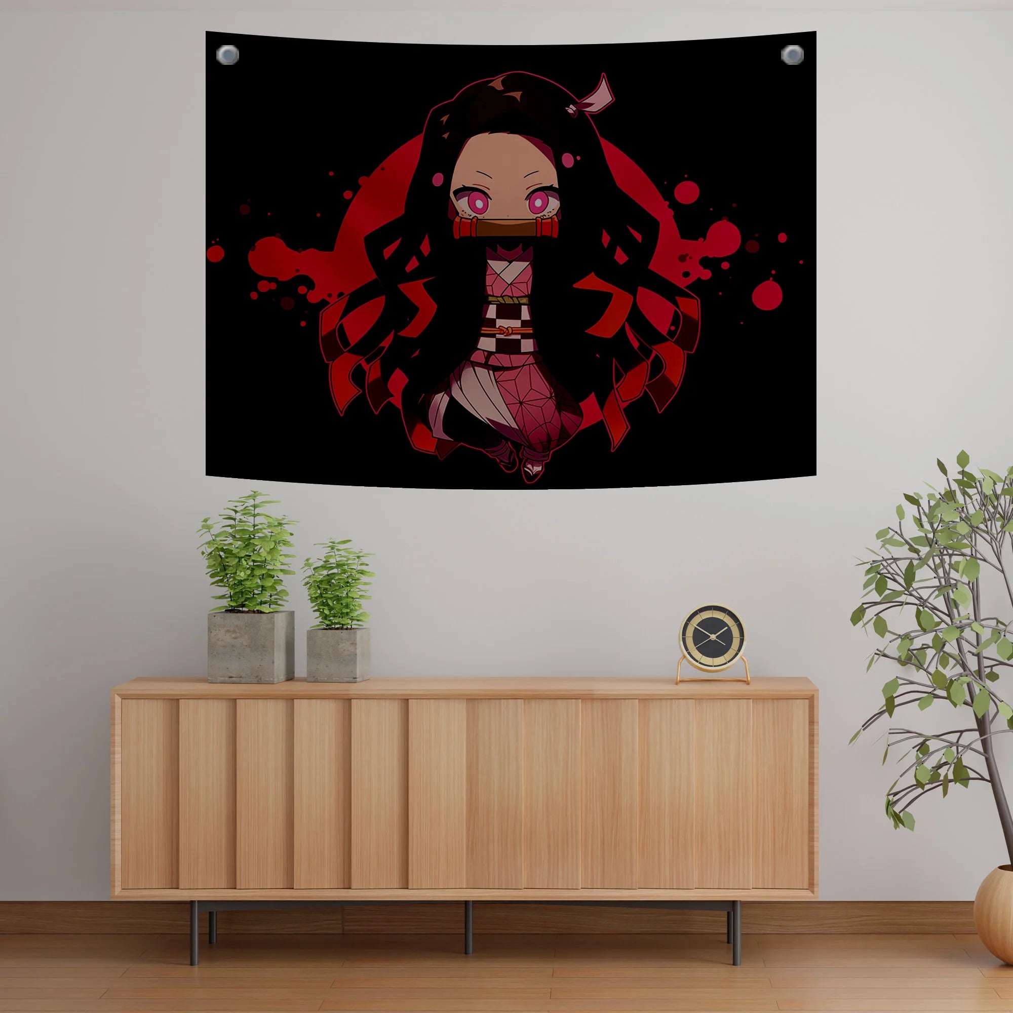 Nezuko Chibi Art Tapestry