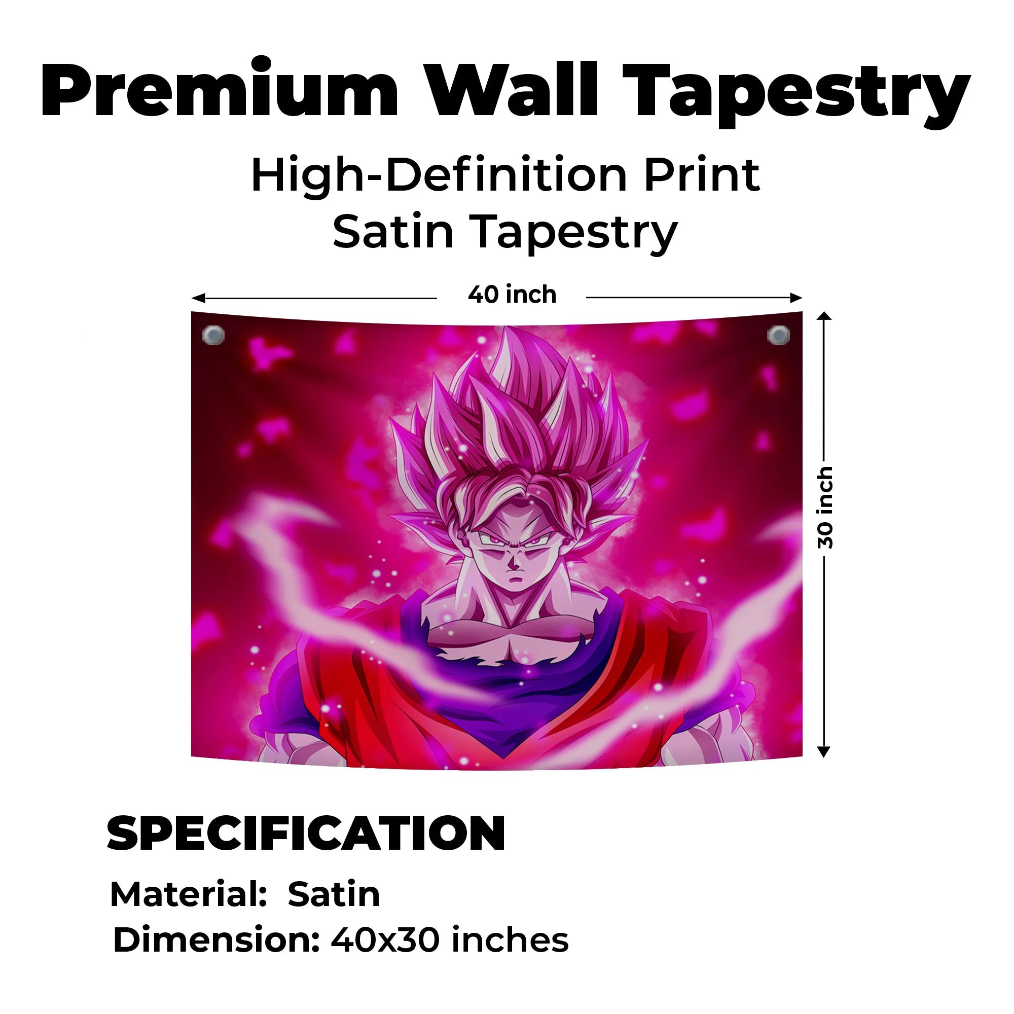 Super Saiyan Rage Goku Tapestry