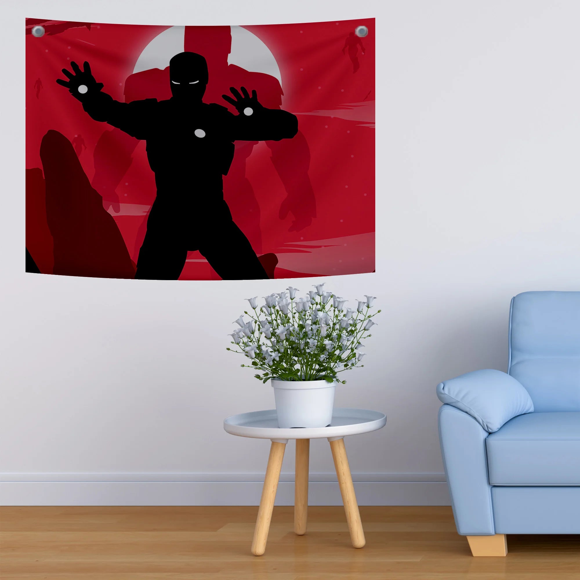 Iron Man Minimalist Tapestry