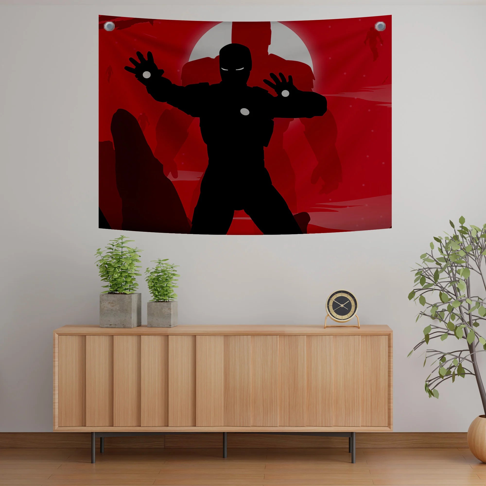 Iron Man Minimalist Tapestry