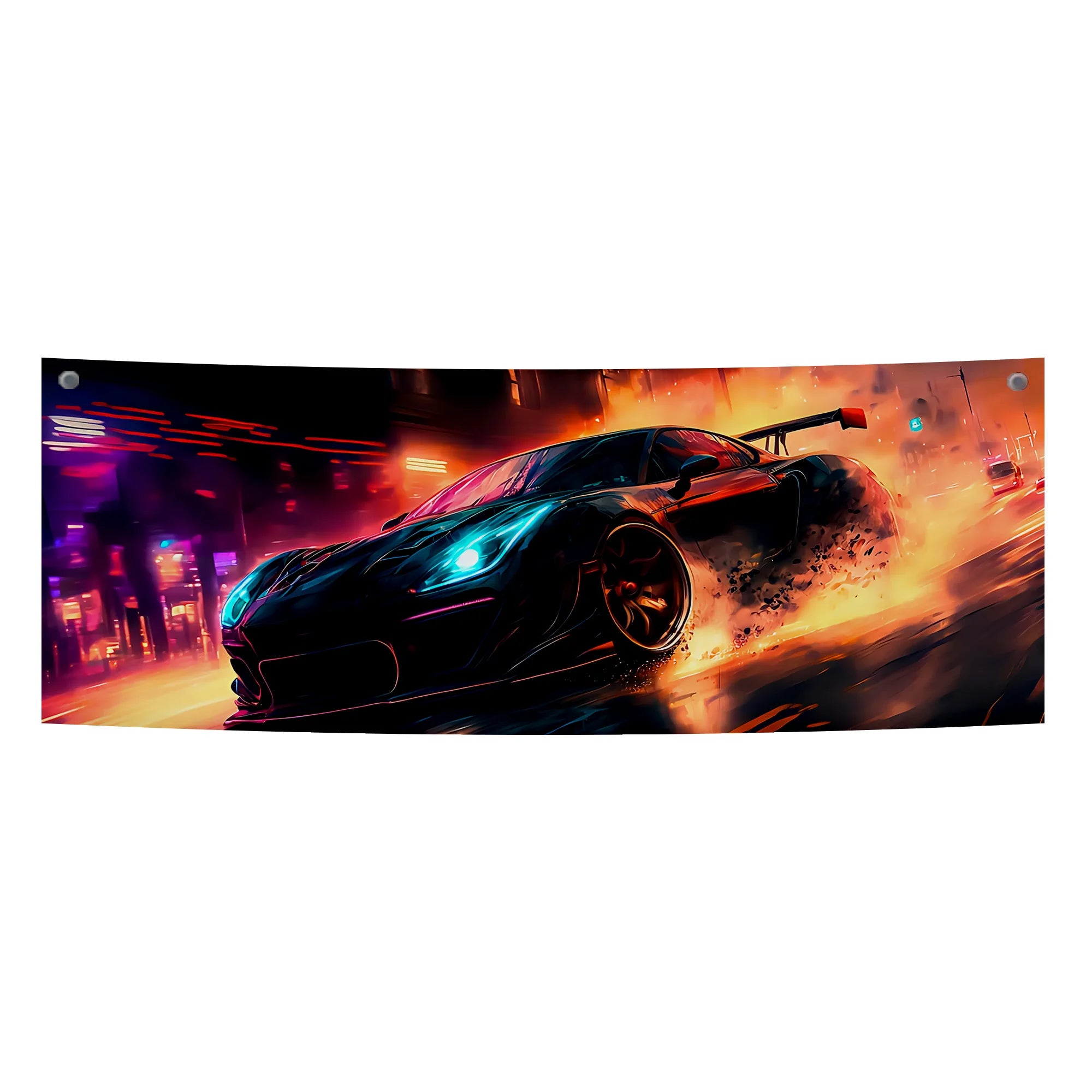 Neon Speed Racer Tapestry