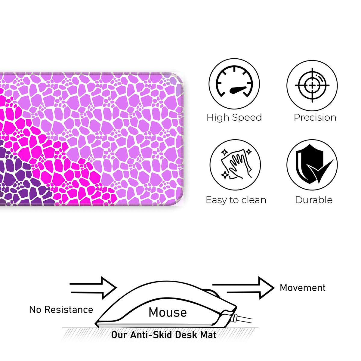 Marble Design Desk Mat