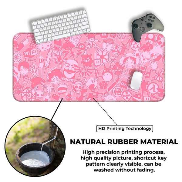 Anime Sticker Collage Deskmat