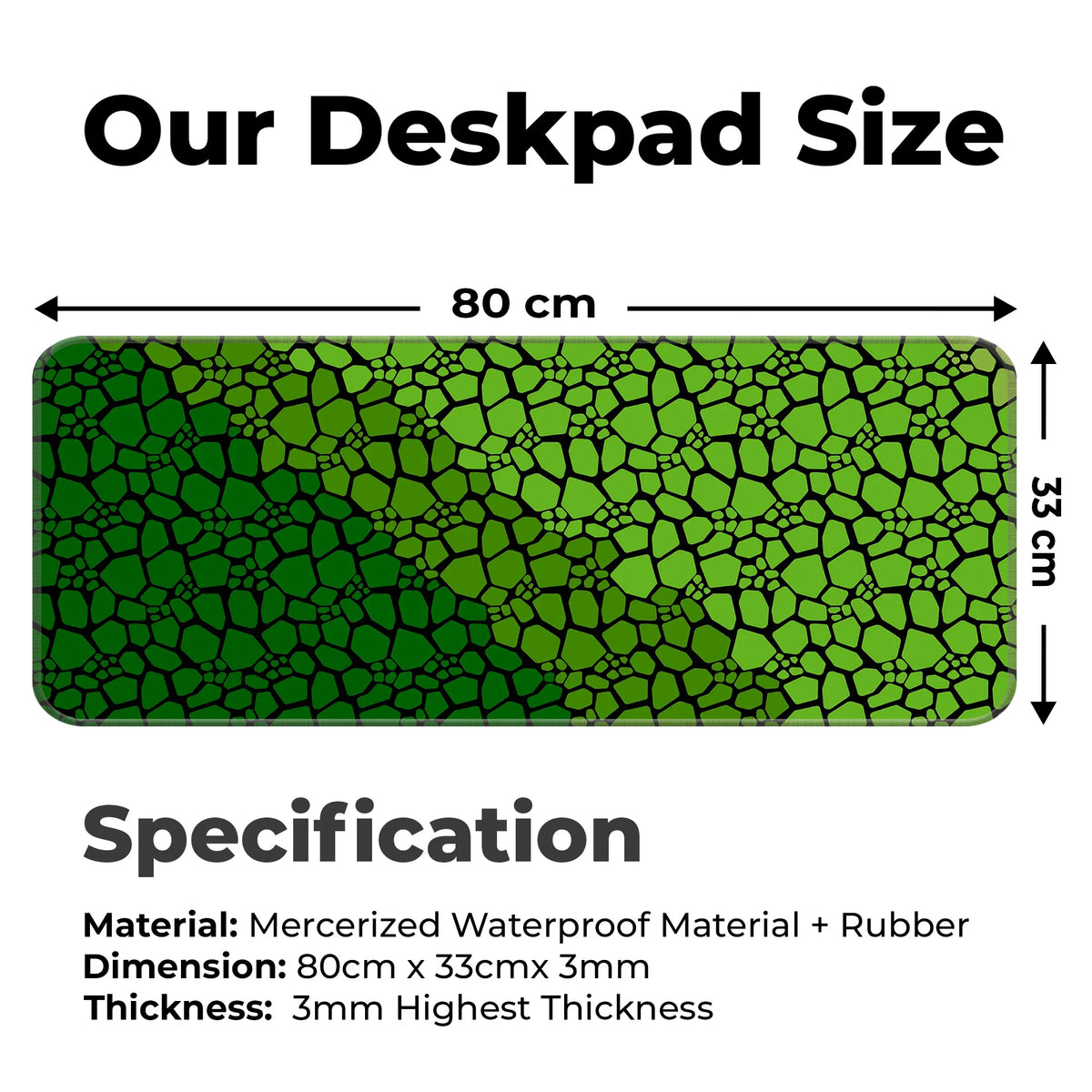 Marble Design Desk Mat