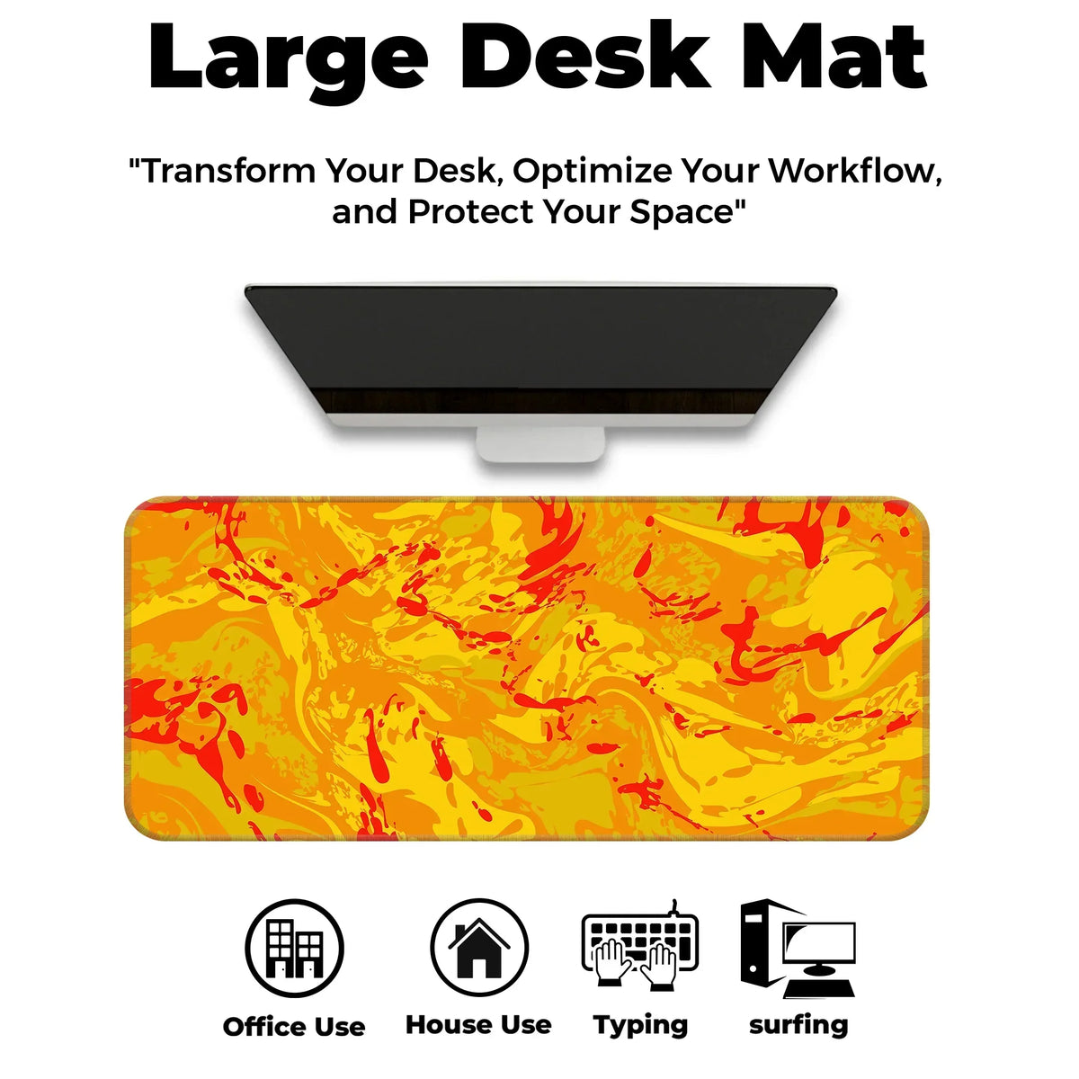 Marble theme Design Desk Mat