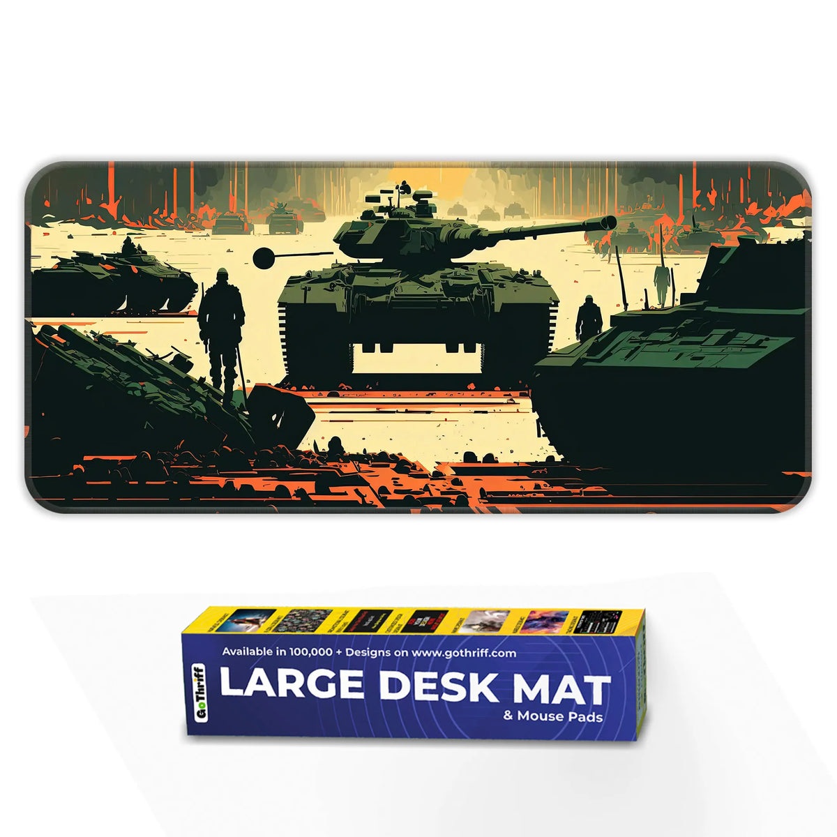 Battle Tank Warzone Deskmat