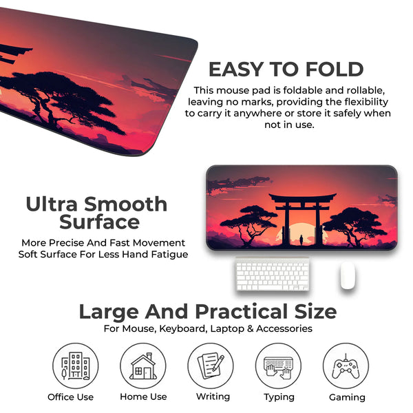 Samurai Torii Gate Deskmat