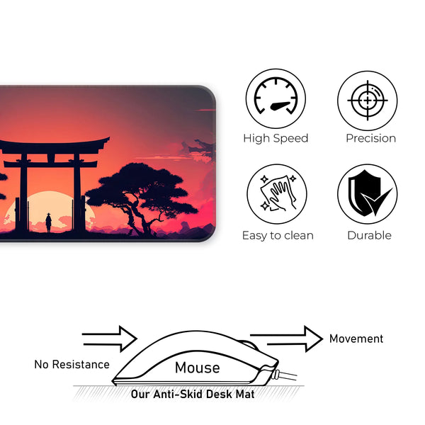 Samurai Torii Gate Deskmat