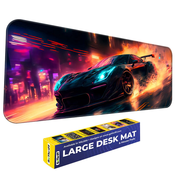Night Drive Muscle Car Deskmat