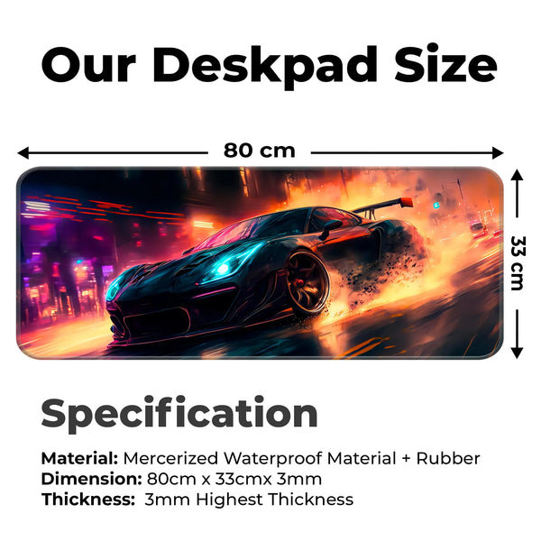 Night Drive Muscle Car Deskmat
