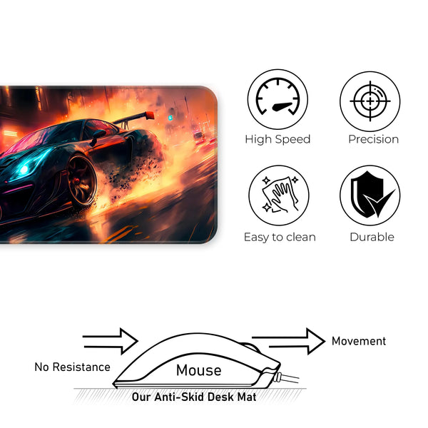 Night Drive Muscle Car Deskmat