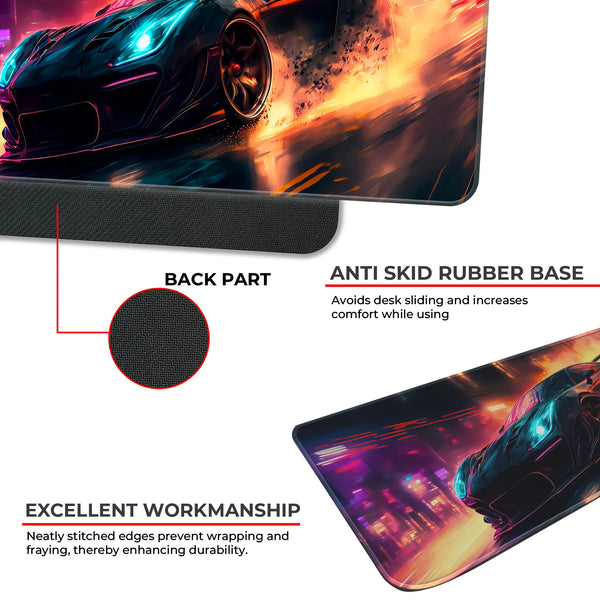 Night Drive Muscle Car Deskmat