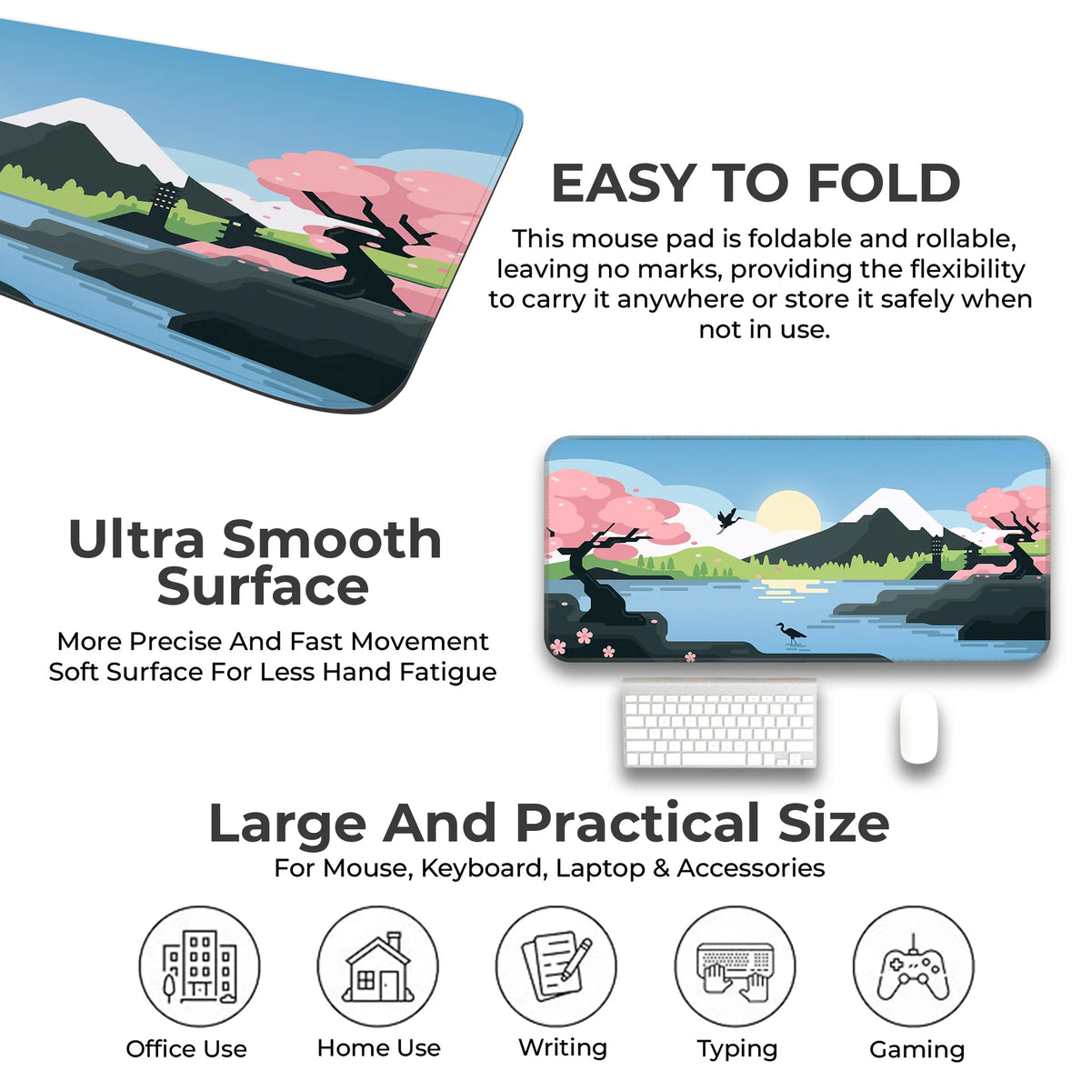 Zen Japan Lakeview Deskmat