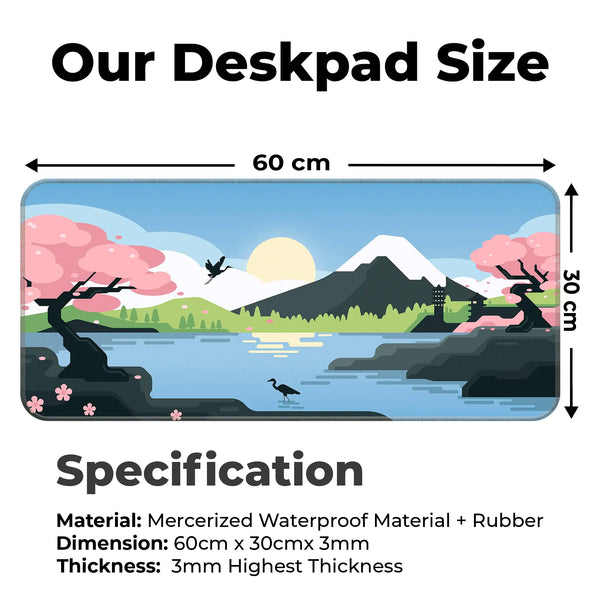 Zen Japan Lakeview Deskmat