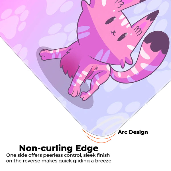 Kawaii Pink Cats Deskmat