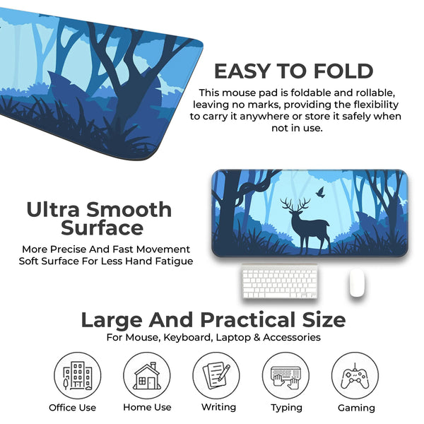 Moonlit Deer Deskmat