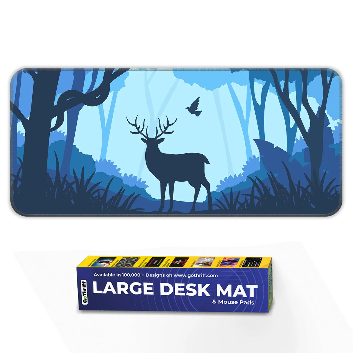 Moonlit Deer Deskmat