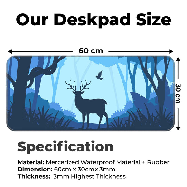 Moonlit Deer Deskmat
