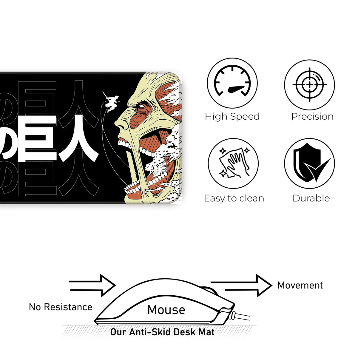 Colossal Titan Anime Rage Art Deskmat