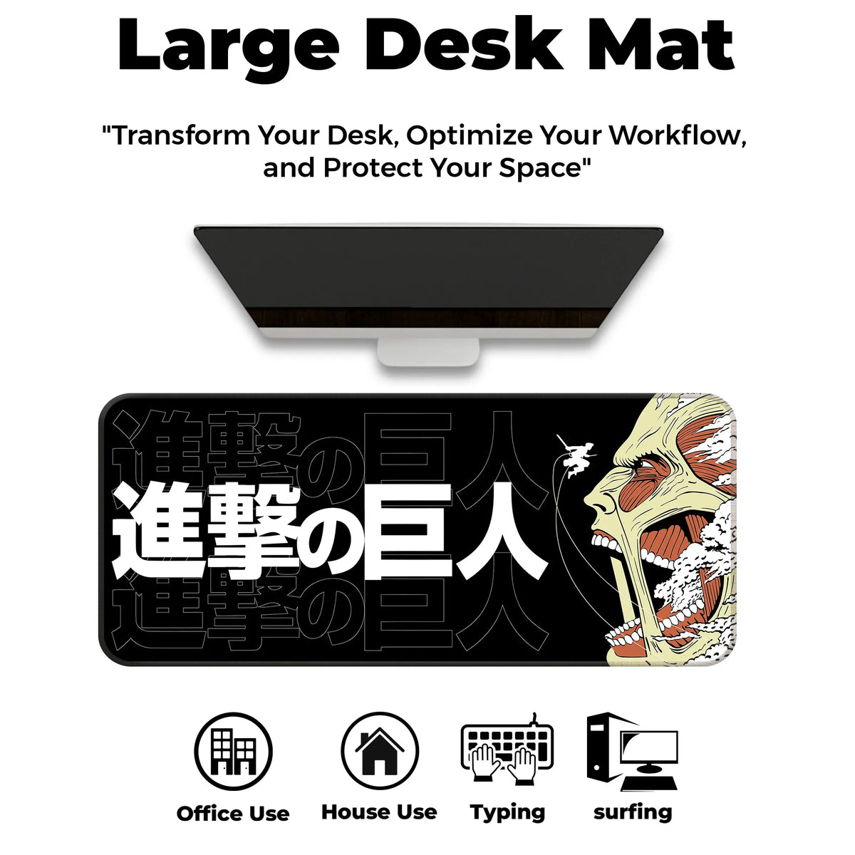 Colossal Titan Anime Rage Art Deskmat