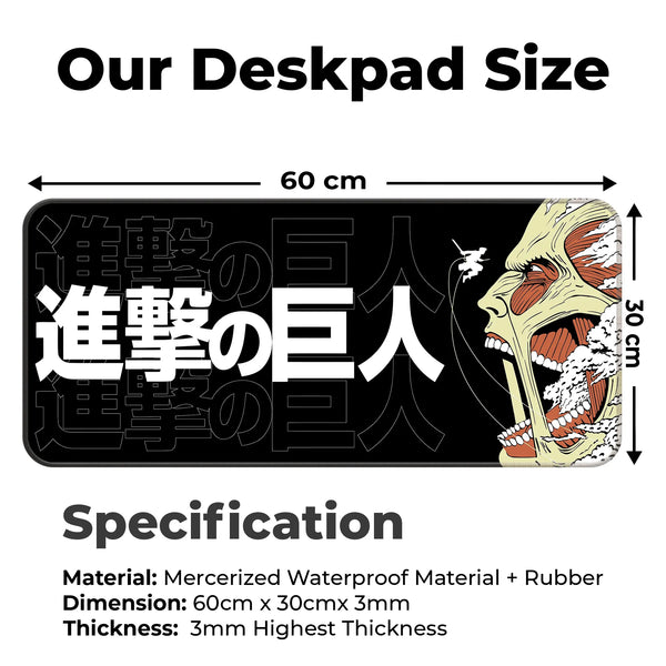 Colossal Titan Anime Rage Art Deskmat
