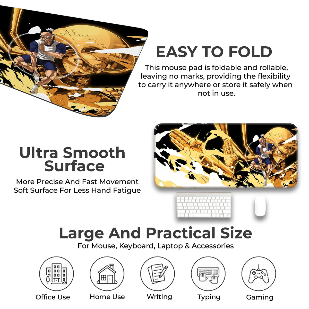 Netero Golden Buddha Deskmat