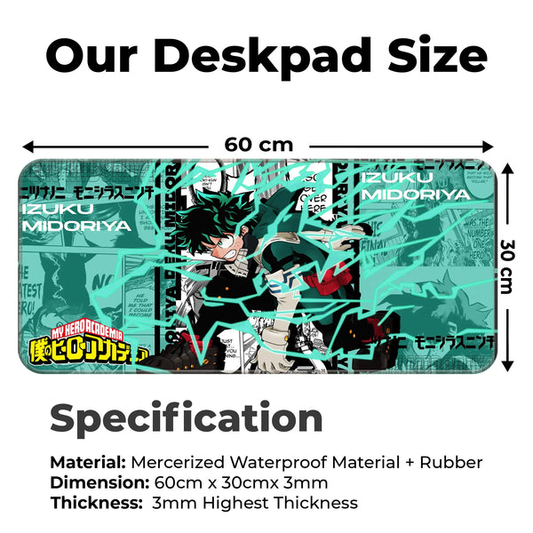 Deku My Hero Academia Deskmat