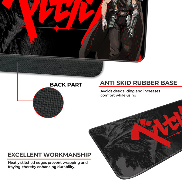Berserk Black Swordsman Deskmat