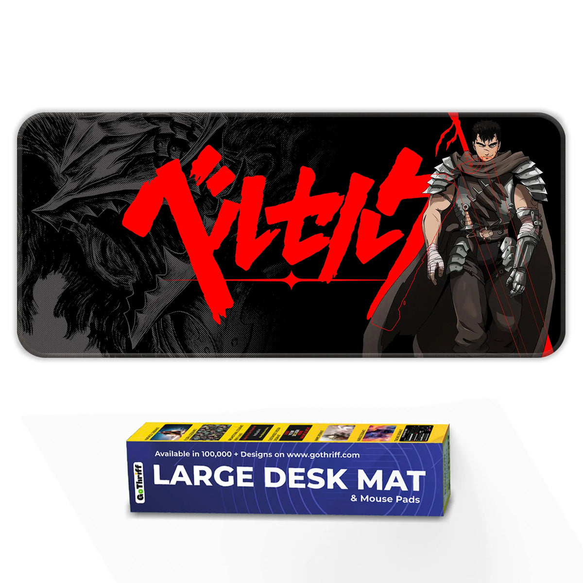 Berserk Black Swordsman Deskmat