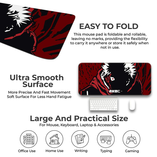 Itadori Yuji Cursed Rage Deskmat