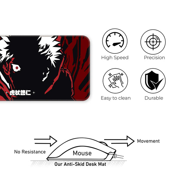 Itadori Yuji Cursed Rage Deskmat