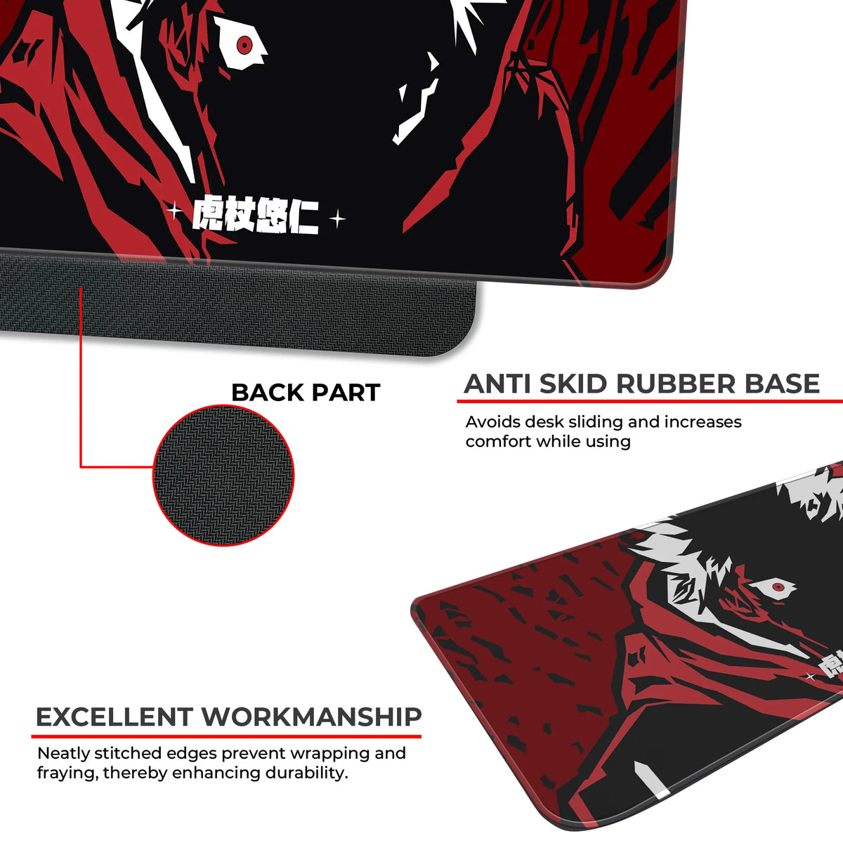 Itadori Yuji Cursed Rage Deskmat