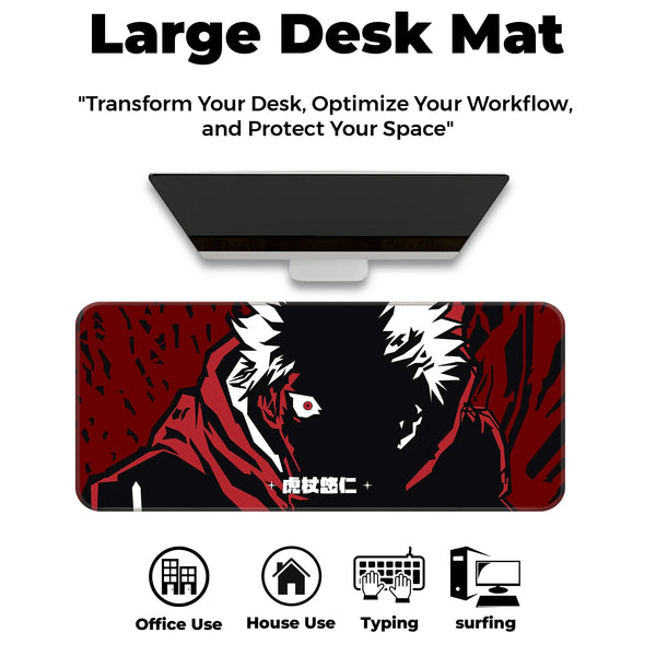 Itadori Yuji Cursed Rage Deskmat