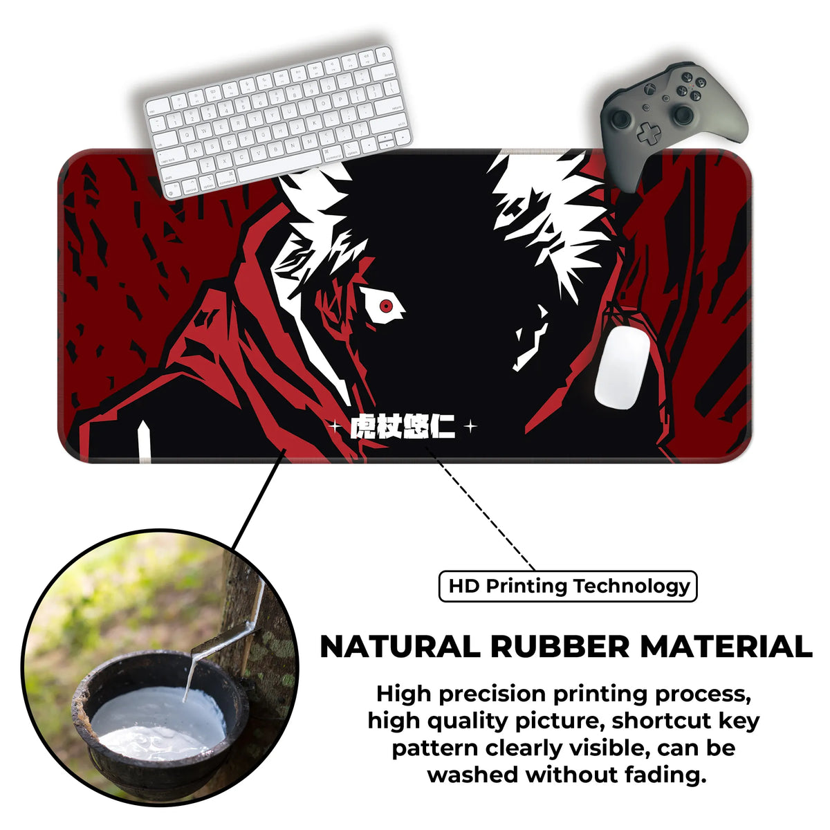 Itadori Yuji Cursed Rage Deskmat