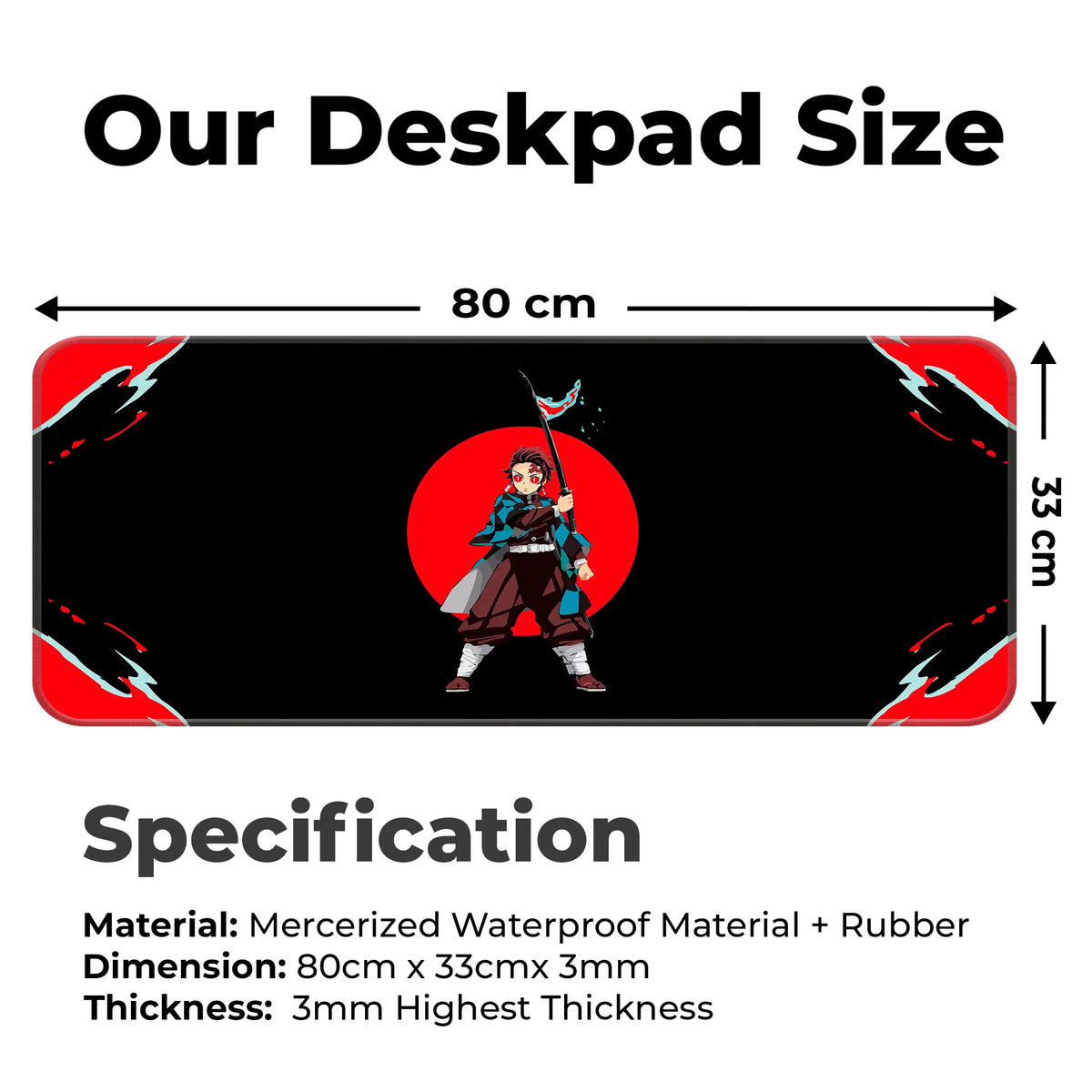 Tanjiro Sun Breathing Deskmat