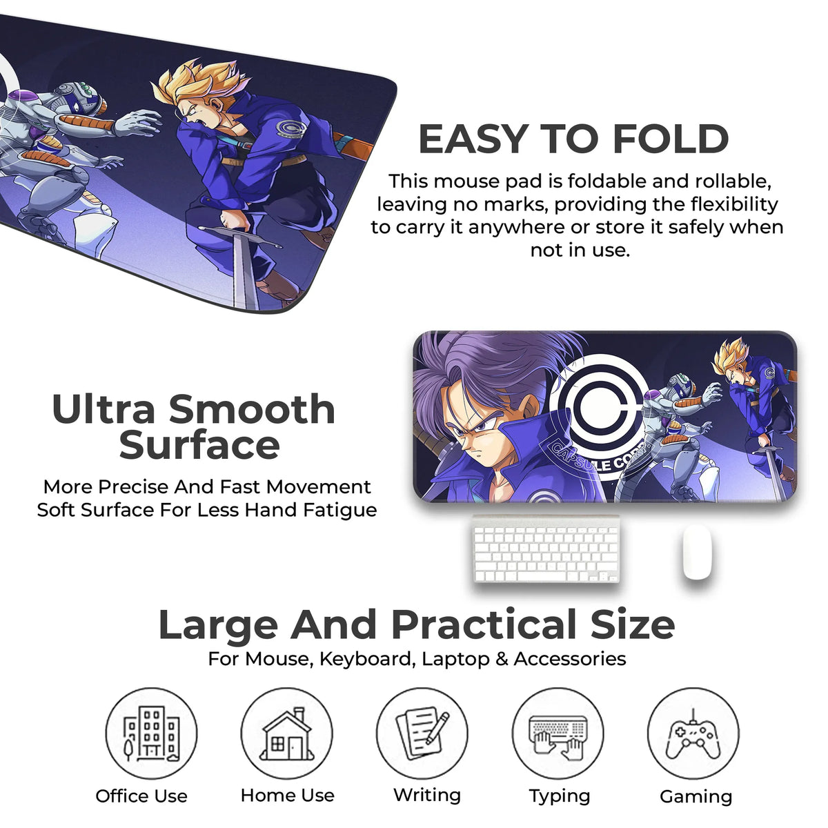 Trunks Capsule Corp Anime Deskmat