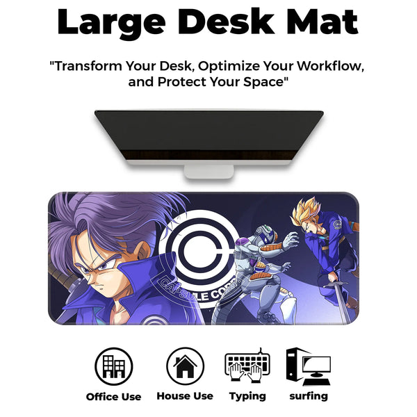 Trunks Capsule Corp Anime Deskmat