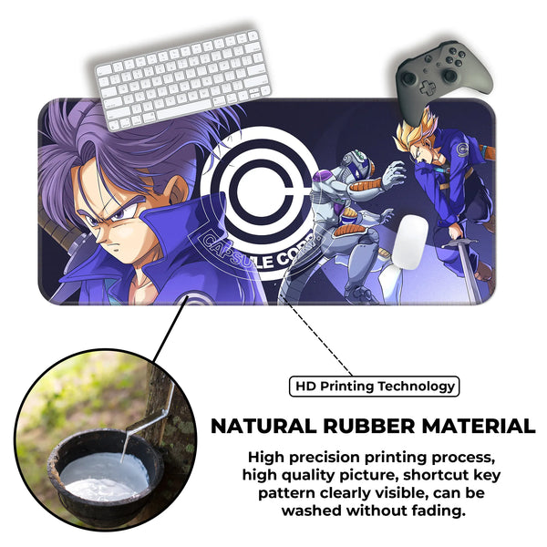 Trunks Capsule Corp Anime Deskmat