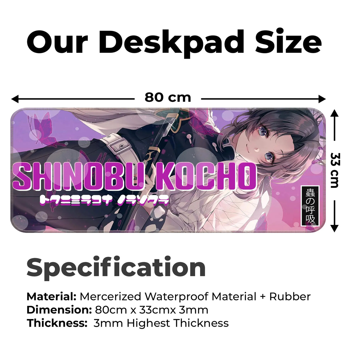 Shinobu Kocho Anime Deskmat